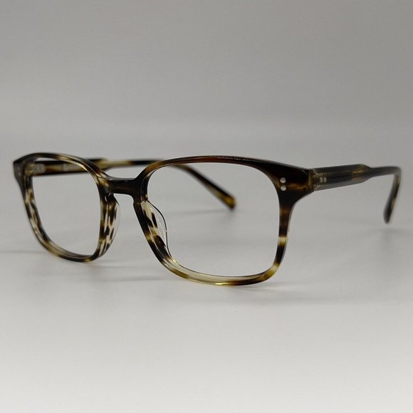 Lazzaro Romano Havana Men's Square Full Eyeglass Frames Brown Tortoise 52-18-145 - Picture 4 of 10